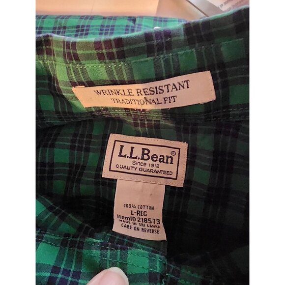 Green and Blue Plaid Men's Shirt - Picture 2 of 11